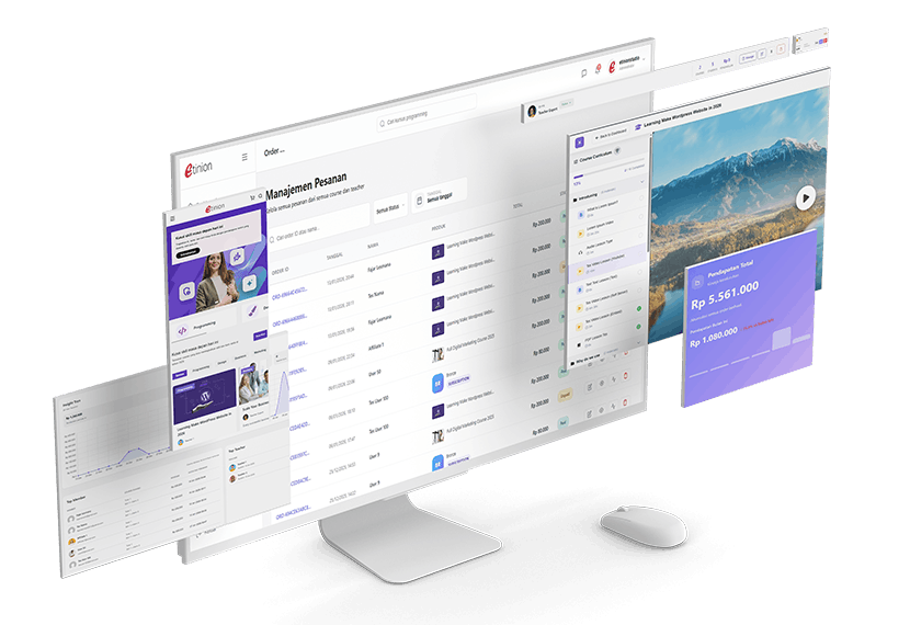 Tim Etinion sedang berdiskusi untuk merancang website profesional