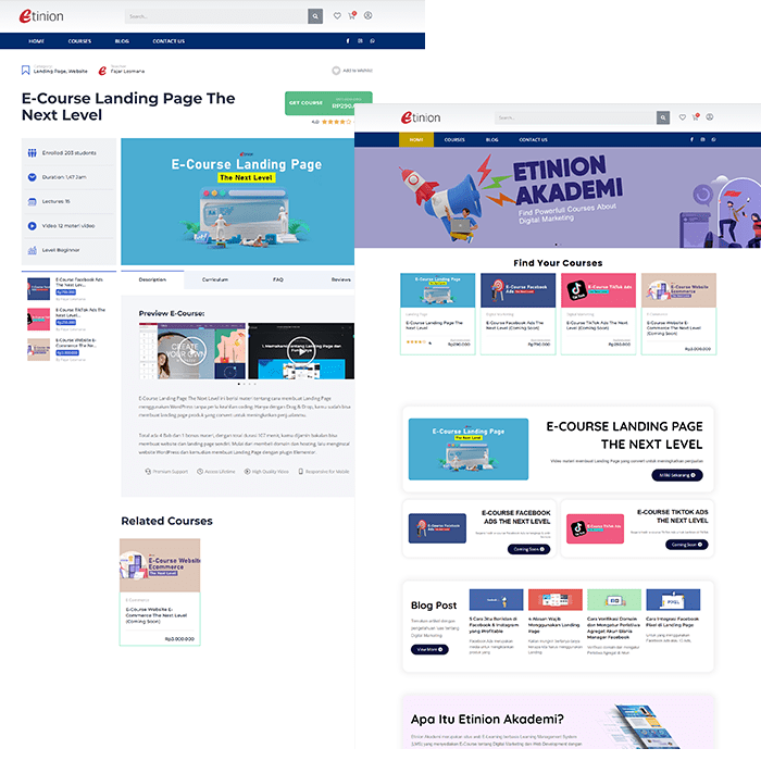 E-Learning Website